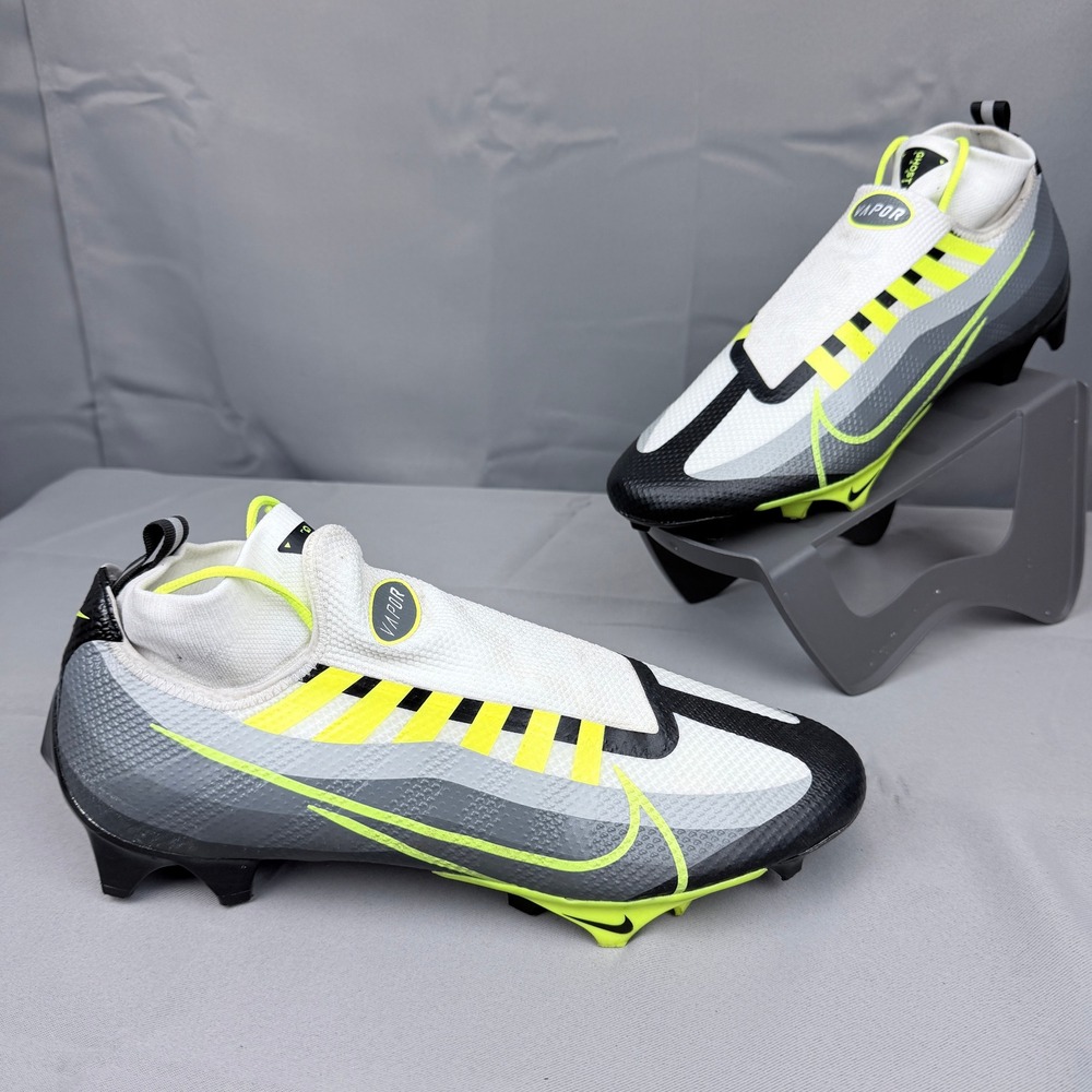 Nike Vapor Edge Pro 360 Football Cleats Grey Black Volt DQ3670-071 Mens 12